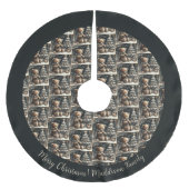 Niedlich Teddy Bear Weihnachten Polyester Weihnachtsbaumdecke (Vorderseite)