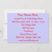 Niedlich Teddy Bears Fun Kinder Party Einladungen (Rückseite)