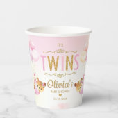 Niedlich Teddy Bears Twins Baby Girls Baby Showroo Pappbecher (Vorderseite)