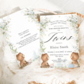 Niedlich Teddy Bears Twins High Tee Party Kinderdu Einladung