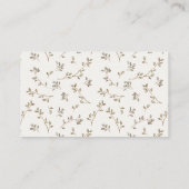 Niedlich Teddy Floral Cart Diaper Raffle Baby Dusc Begleitkarte (Rückseite)