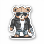 Niedlich Teddy Memes Aufkleber (Vorderseite)