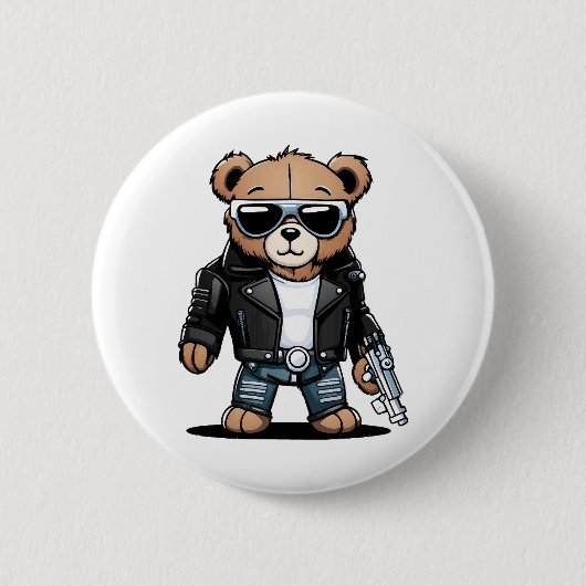Niedlich Teddy Memes Button (Vorderseite)