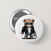 Niedlich Teddy Memes Button (Vorne & Hinten)