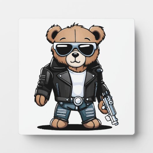 Niedlich Teddy Memes Fotoplatte (Vorderseite)