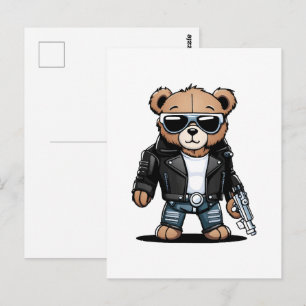 Niedlich Teddy Memes Postkarte