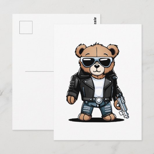 Niedlich Teddy Memes Postkarte (Vorne/Hinten)