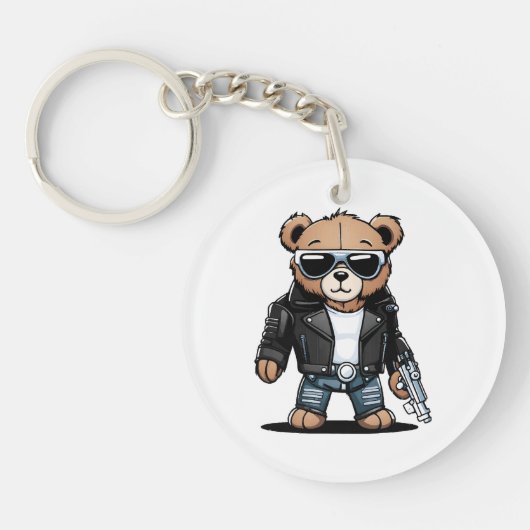 Niedlich Teddy Memes Schlüsselanhänger (Vorderseite)