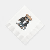 Niedlich Teddy Memes Serviette (Ecke)