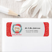 Niedlich Teddy Red and White Stars Frohe Weihnacht (Insitu)