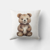 Niedlich Teddy Throw Kissen (Rückseite)