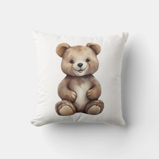 Niedlich Teddy Throw Kissen (Vorderseite)