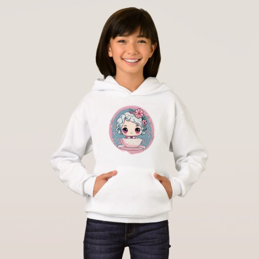Niedlich Tee Cup Doll Hoodie (Vorne ganz)