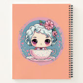 Niedlich Tee Cup Doll Spiral Notebook Notizblock (Rückseite)