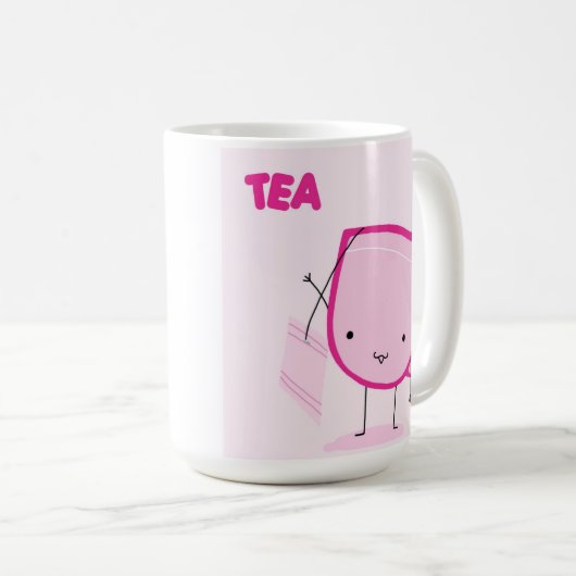 Niedlich-Tee Kaffeetasse (VorderseiteRechts)