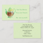 Niedlich Teekocher Teekarte Business Card Visitenkarte (Vorne/Hinten)