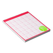 Niedlich Tennis Ball Notizblock (angewinkelt)