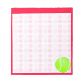 Niedlich Tennis Ball Notizblock (Vorderseite)