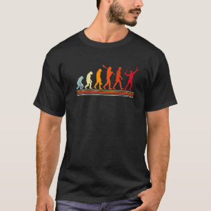 Niedlich Tennis Player Evolution Retro Vintage Far T-Shirt