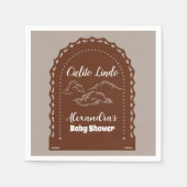 Niedlich Terracotta Mexican Cielito Lindo Baby Dus Serviette (Vorderseite)