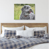 Niedlich Terrier Dog Leinwanddruck (Insitu (Schlafzimmer))