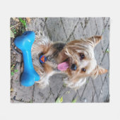 Niedlich Terrier Fleecedecke (Vorderseite (Horizontal))