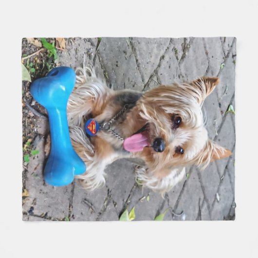 Niedlich Terrier Fleecedecke (Vorderseite (Horizontal))