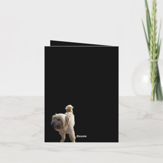 Niedlich Terrier Karte (Rückseite)