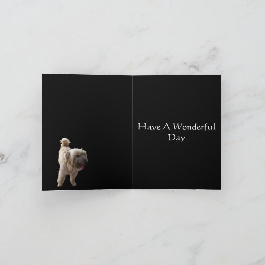 Niedlich Terrier Karte (Innenseite)