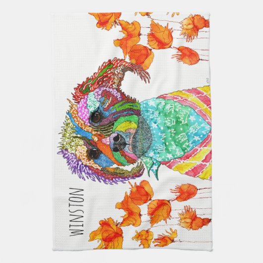 Niedlich Terrier Mixed Brettküche Handtuch (Vertikal)