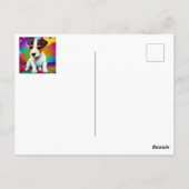 Niedlich Terrier Puppy Sparkle Nah-up Postkarte (Rückseite)