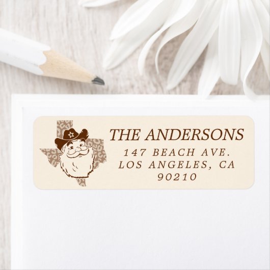 Niedlich Texas Cowboy Santa Claus (Insitu)