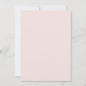 Niedlich Text Baby Shooter Baby Degame Pink Einladung (Rückseite)