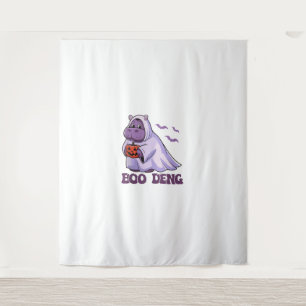 Niedlich Thai Baby Hippo Moo Deng Boo Deng Geist H Wandteppich
