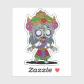 Niedlich Thai Zombie Aufkleber (Blatt)