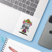Niedlich Thai Zombie Aufkleber (Laptop mit iPhone)