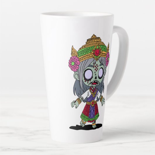 Niedlich Thai Zombie Milchtasse (Rechte Ecke)