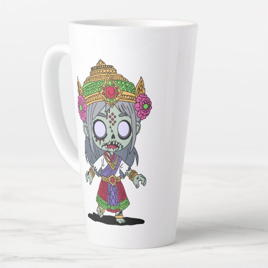 Niedlich Thai Zombie Milchtasse (Linke Ecke)