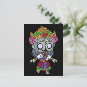 Niedlich Thai Zombie Postkarte (Stehend Vorderseite)