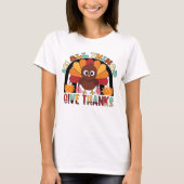 niedlich Thanky Trukey Erntedank Wortart T-Shirt (Vorderseite)