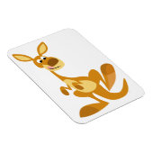Niedlich Thumping Cartoon Kangaroo Flexible Magnet (Rechte Seite)