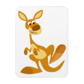 Niedlich Thumping Cartoon Kangaroo Flexible Magnet (Vertikal)