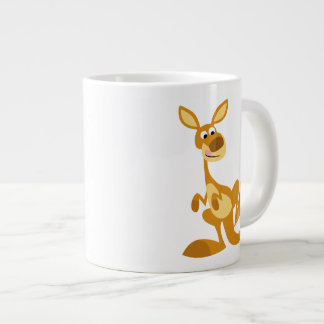 Niedlich Thumping Cartoon Kangaroo Jumbo Tasse