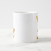 Niedlich Thumping Cartoon Kangaroo Jumbo Tasse (Vorderseite)