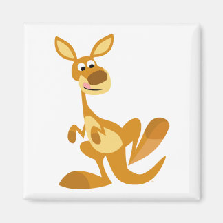Niedlich Thumping Cartoon Kangaroo Magnet
