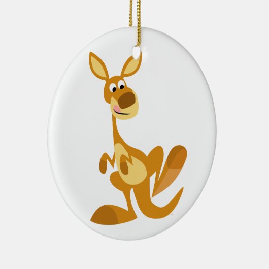 Niedlich Thumping Cartoon Kangaroo Ornament (Rechts)