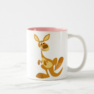 Niedlich Thumping Cartoon Kangaroo Tasse