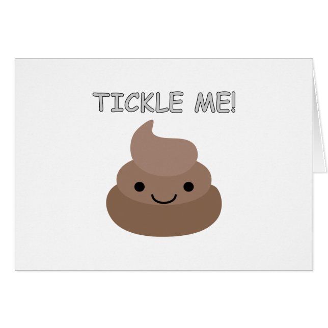 Niedlich Tickle Me Kacke Emoji (Vorderseite (Horizontal))
