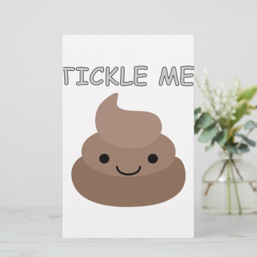 Niedlich Tickle Me Kacke Emoji Briefpapier (Stehend Vorderseite)