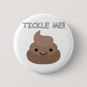 Niedlich Tickle Me Kacke Emoji Button